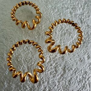 Spiral rings - fusilli ring - slinkee ring - size 8